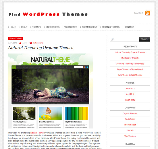 Find WordPress Themes